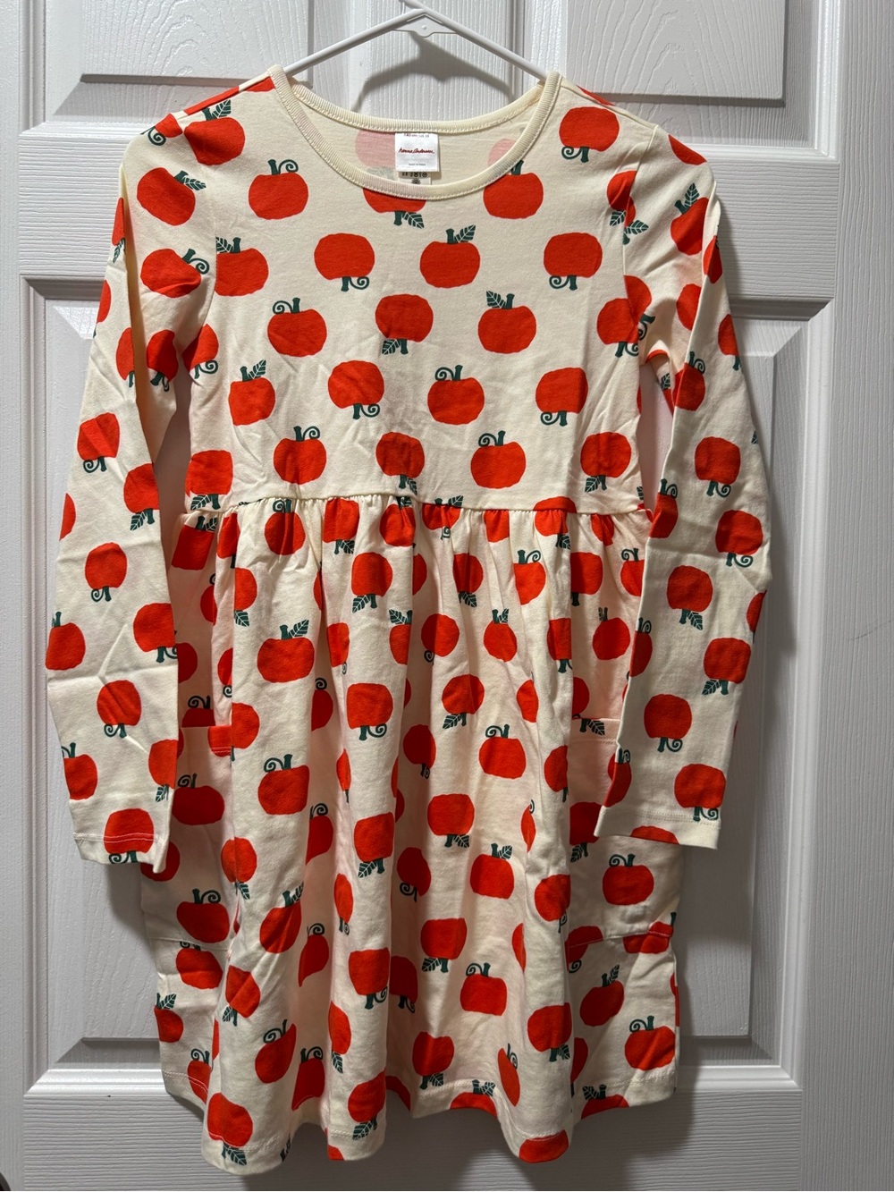 Hanna Andersson Cream Dress Fall Print
